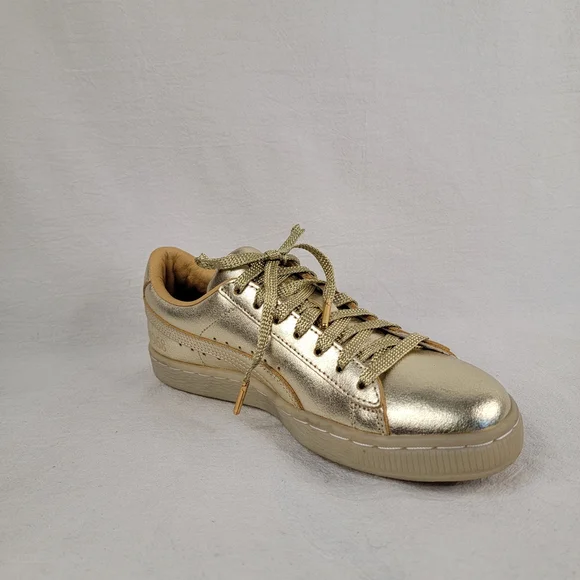 PUMA 50th Anniversary Golden Suede Metallic Leather Sneaker 1968 Women's Size 6 - Picture 3 of 14